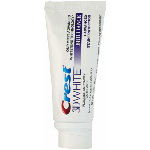 Crest Crest, 3D White, Brilliance Toothpaste, Vibrant Peppermint, 116g