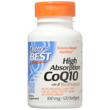 Doctor's Best, Hochabsorbierbares CoQ10 mit BioPerine, 100 mg, 120 Weichkapseln