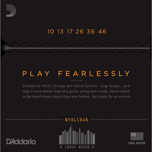 D'Addario NYXL1046 Regular Light 10-46 Electric Guitar Strings 1