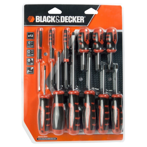 Black + Decker Black + Decker BDHT0-66451 Set of 12 Screwdrivers 1