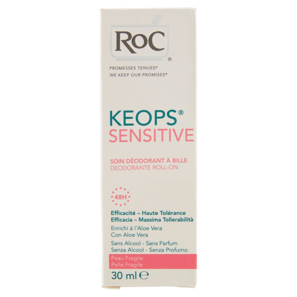 RoC Keops Deodorant Roll On 48h Protect 30ml Sensitive