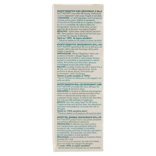 RoC RoC Keops Deodorant Roll On 48h Protect 30ml Sensitive 2