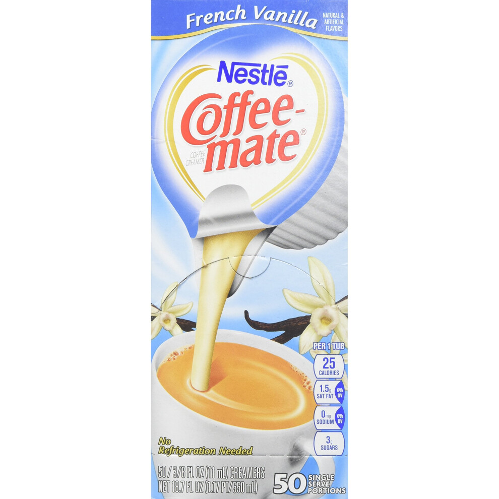 COFFEEMATE 35170BX French Vanilla Creamer.375oz, 50/Box