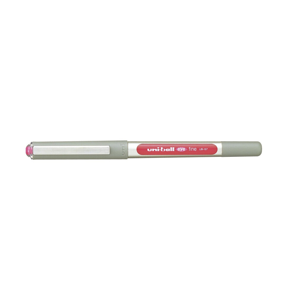Uni-Ball Eye Ub-157 Rollerball Pen [Pack Of 3] Medium 0.7Mm Ball Pink