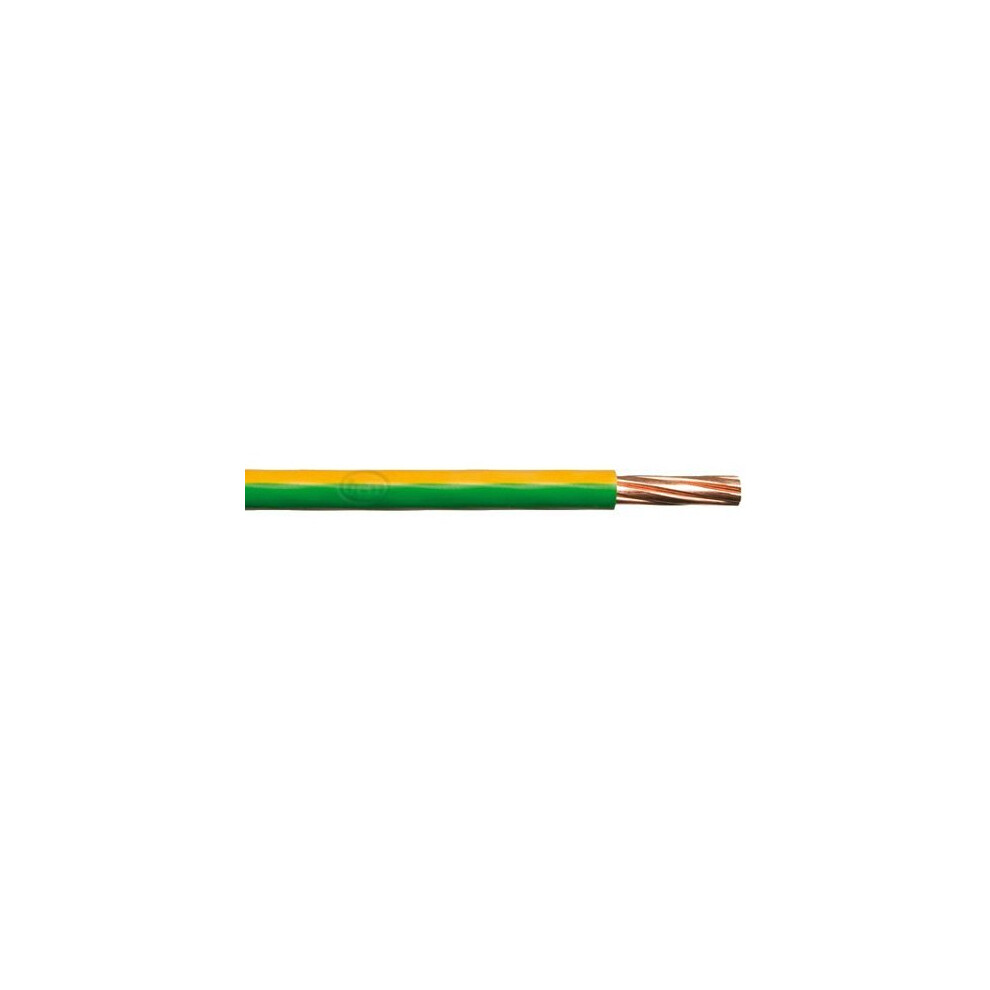 Bulk Hardware Bh01516 Single Core Round Earth Cable, 6491X 4.0Mm Yellow & Green, 10 Metres (33 Feet) 5013249347725