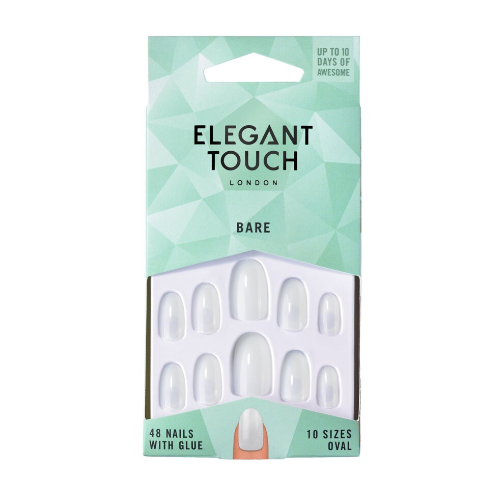 Elegant Touch - Bare Nails (was totally bare) - Oval Shape