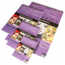 Daler Rowney - Mixed Media Spiral Sketchpad - 250gsm - 30 Pages - A5 Portrait - Made in England