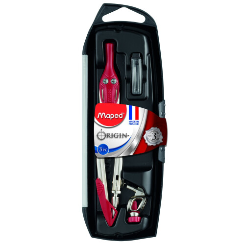 Maped Compass Set Origin, 3 Pieces, Assorted Colours 305811 1