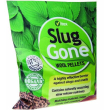 Vitax 1L Slug Gone Natural Wool Barrier Pellets (5SLG1) – Organic Slug & Snail Barrier, Mulch, Soil Association Approved