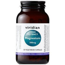 Viridian High Potency Magnesium 300mg (120 Vegetarian Capsules)