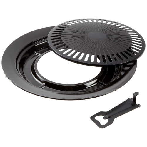 Bright Spark Non-Stick Grill Plate - Black, N/A 1