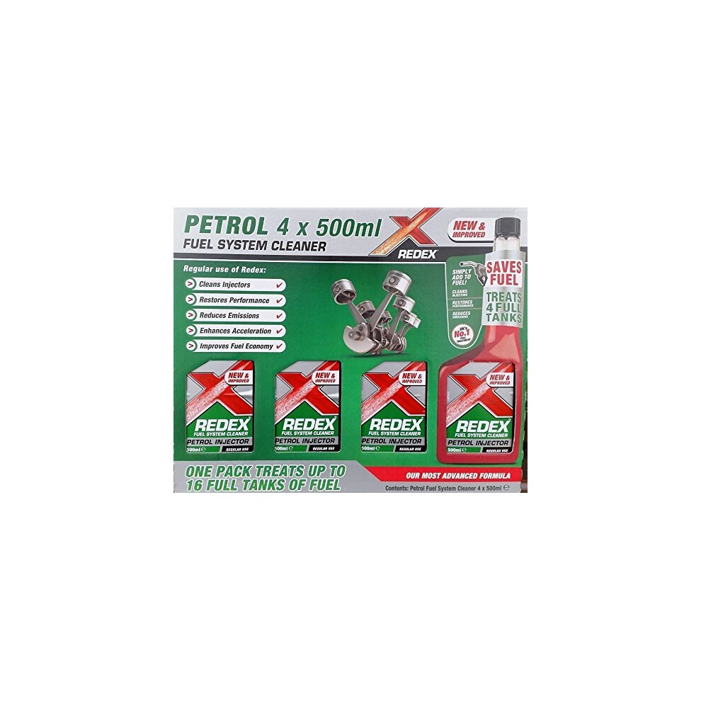 REDEX Petrol Fuel System Cleaner 4 x 500ML