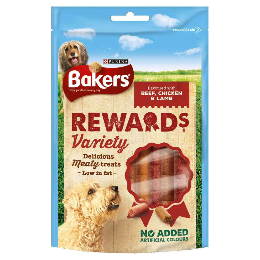 Bakers Rewards Dog Treats Mixed Variety 100g - Case of 8 (800g)