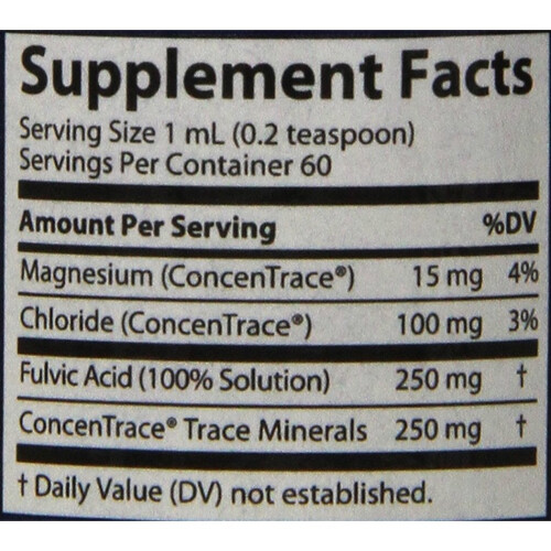 Trace Minerals Æ, Ionic Fulvinsäure, 250 mg, 2 fl oz (59 ml) 1