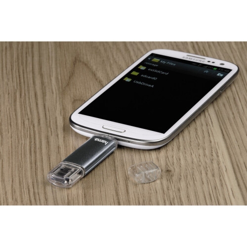 Hama Hama Laeta Twin 32GB USB 2.0 Flash Pen Drive,Grey 2