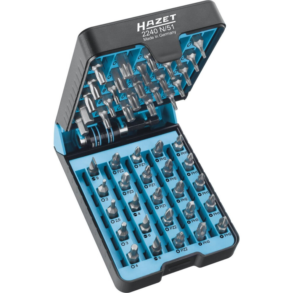 Hazet 2240N/51"Bite"-Box - Screwdriver Bit Set - Multi-Colour 4000896187607