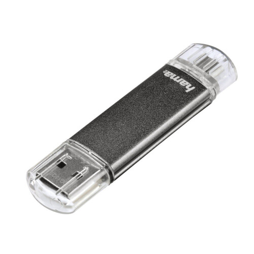 Hama Hama Laeta Twin 32GB USB 2.0 Flash Pen Drive,Grey