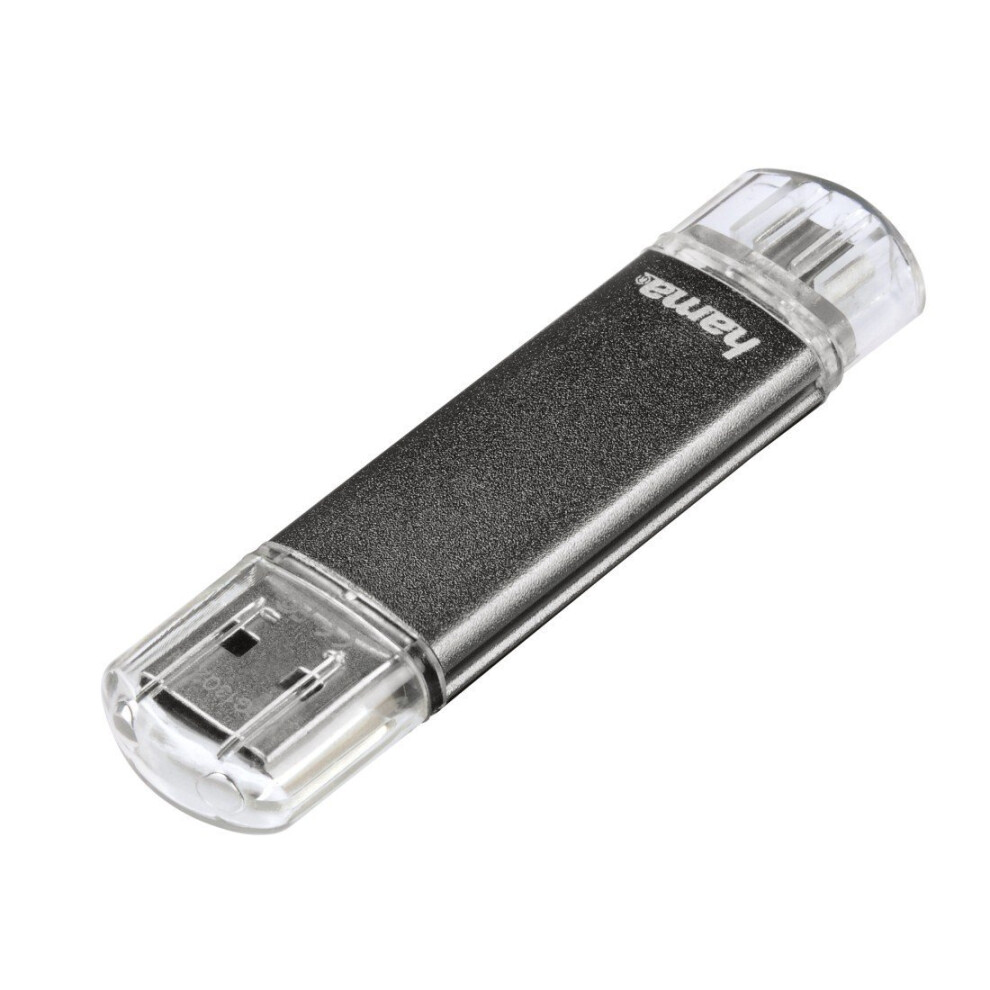 Hama Laeta Twin 32GB USB 2.0 Flash Pen Drive,Grey