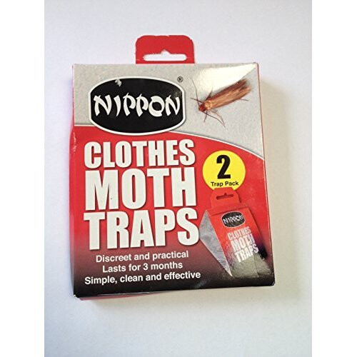Nippon Clothes Moth Traps Twin Pack - lasts for 3 months