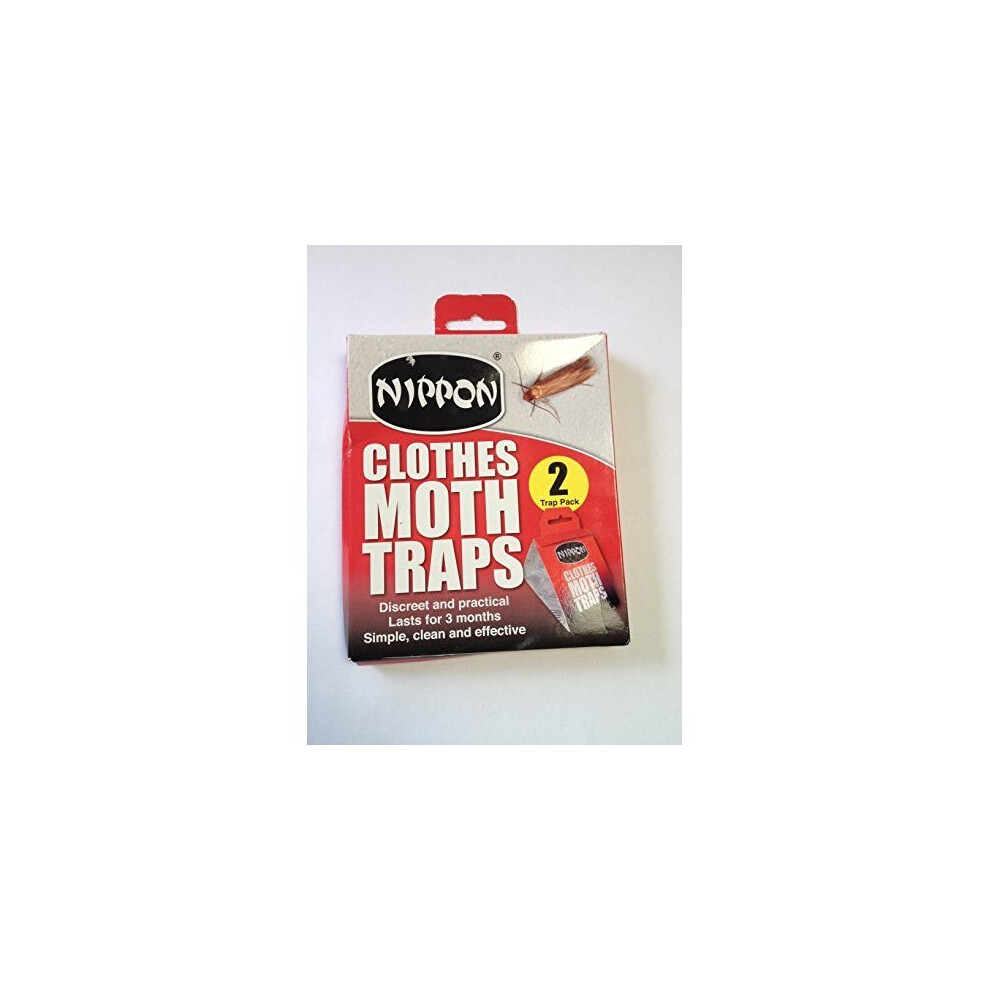 Nippon Clothes Moth Traps Twin Pack - lasts for 3 months