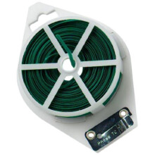 Bulk Hardware BH01222 Plant Twist Ties and Cutter, 50 Metre (165 feet) - Green Plastic