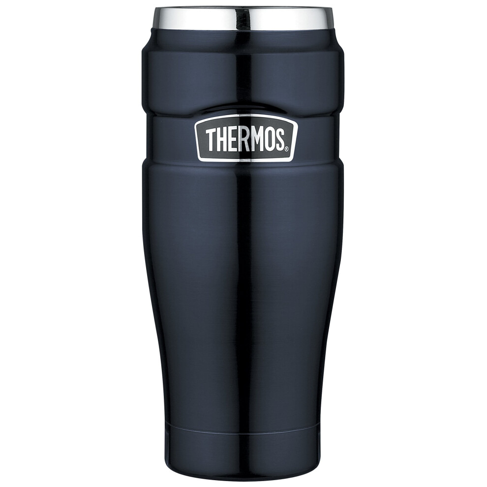 Thermos Stainless King Travel Tumbler, Midnight Blue, 470 ml