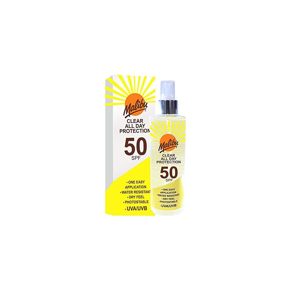 Malibu Clear All Day Protection 50SPF 250ml