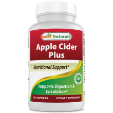 Best Naturals Apple Cider Vinegar Plus 500 Mg 120 Capsules