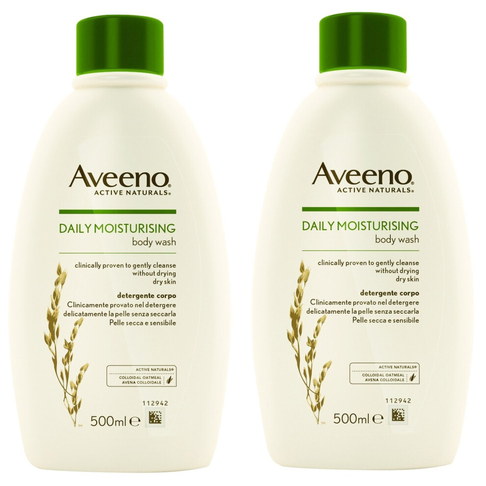 Aveeno 2 PACK Body Wash 500mlâ¦