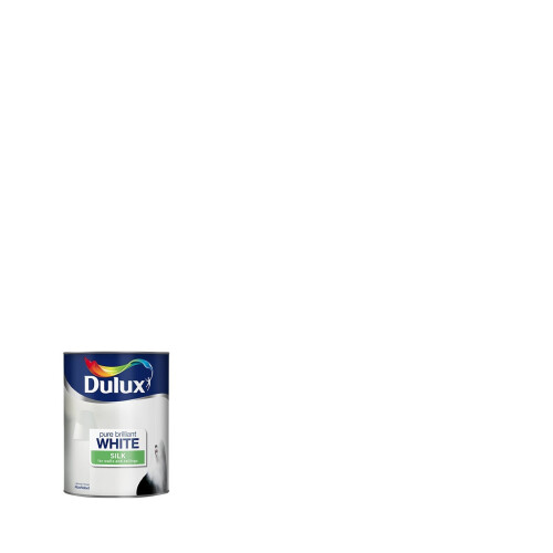 Dulux Dulux Pure Brilliant White Paint, 2.5 L - Silk 1