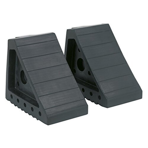 Sealey Sealey WC01 Rubber Wheel Chocks 1.8kg - Pair 1