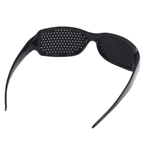 Accessotech Black Eyesight Improvement Vision Care Exercise Eyewear Pinhole Glasses Training 1