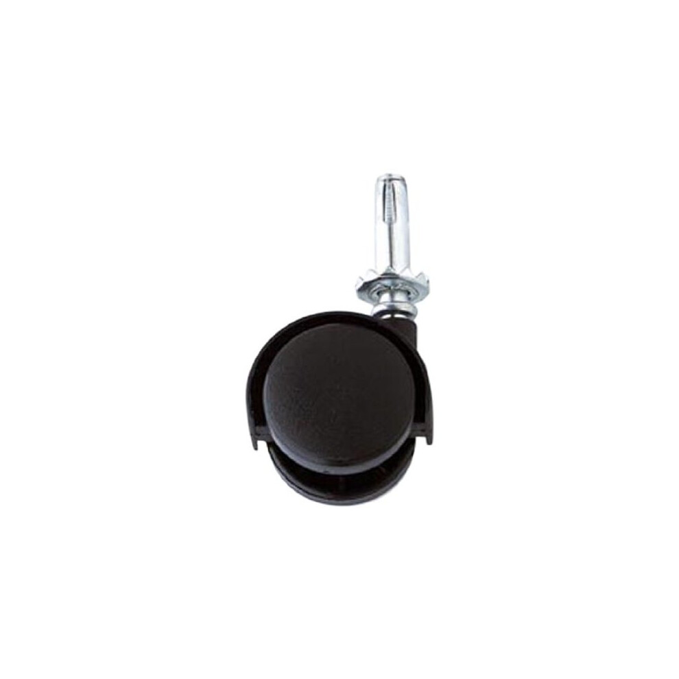 Bulk Hardware Bh01565 Twin Nylon Wheel Castors Casters, Socket Grip Neck Stem Fix, 40Mm (1.1/2 Inch), Load Bearing 25Kg - Pack Of 4 5013249348258