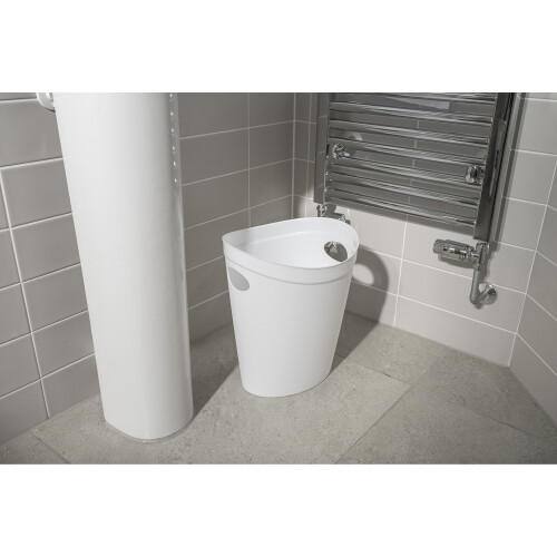 Addis Addis Plastic Waste Paper Bathroom Bedroom Office Bin, 12 litre, Black 1