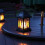 Festive Lights Garden Candle Lantern - Solar Powered - Flickering Effect - Amber LED - 27cm 8