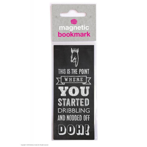 Funny Humorous 'Fell Asleep' Magnetic Bookmark