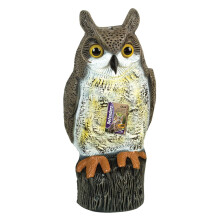 STV International Defenders Decoy Owl (Long-Eared Owl Fascia Deterrent for Gardens, Scares Roosting Birds and Pests such as Pigeons from Outdoor...