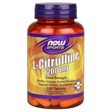 NOW Foods, Sport, L-Citrullin, 1.200 mg, 120 Tabletten