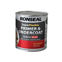 Ronseal RSLEWPGRY750 Super Flexible Wood Primer and Undercoat Grey 750 ml