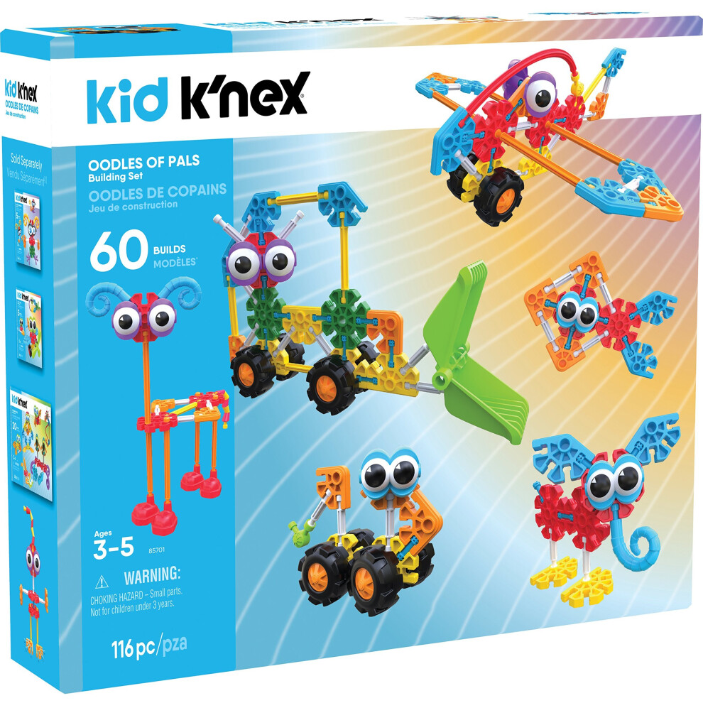 Kid K'NEX Oodles of Pals Building Set - 116 Pieces - Ages 3+