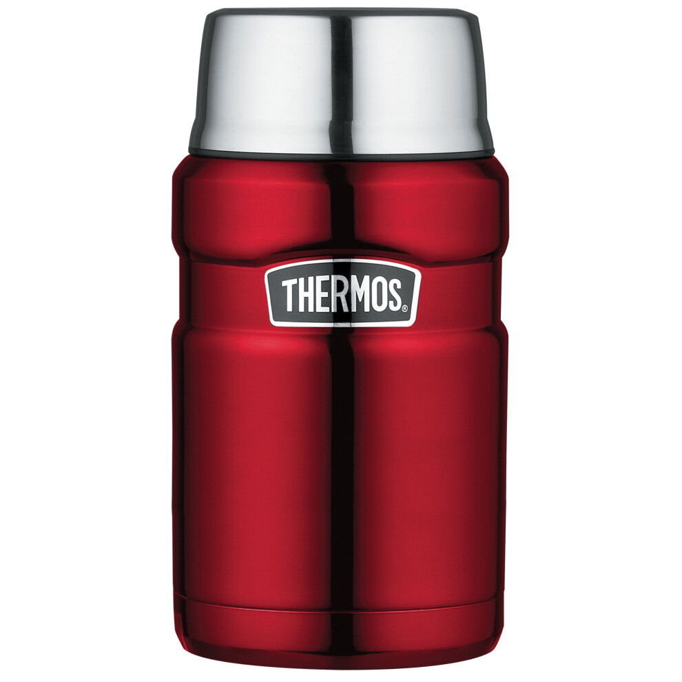 Thermos Stainless King Food Flask, Red, 710 ml