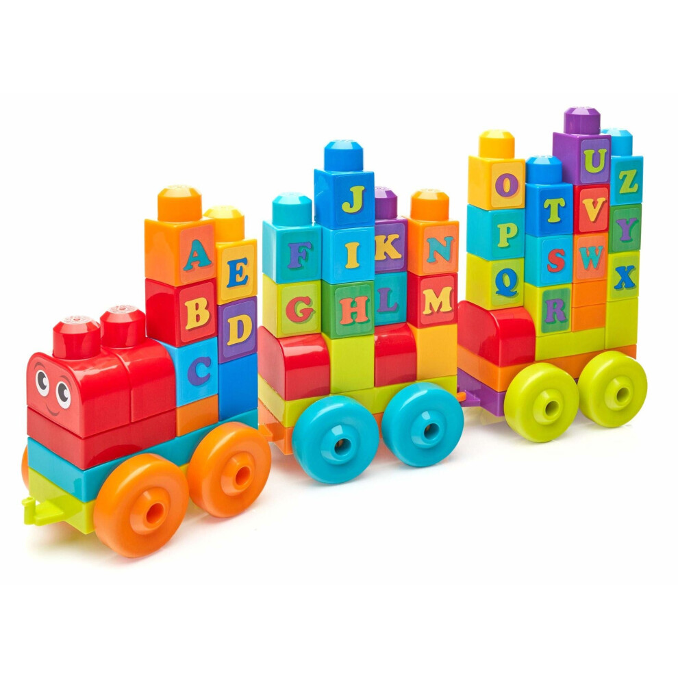 Mega Bloks FWK22 ABC Musical Train Bricks, Multi-Colour