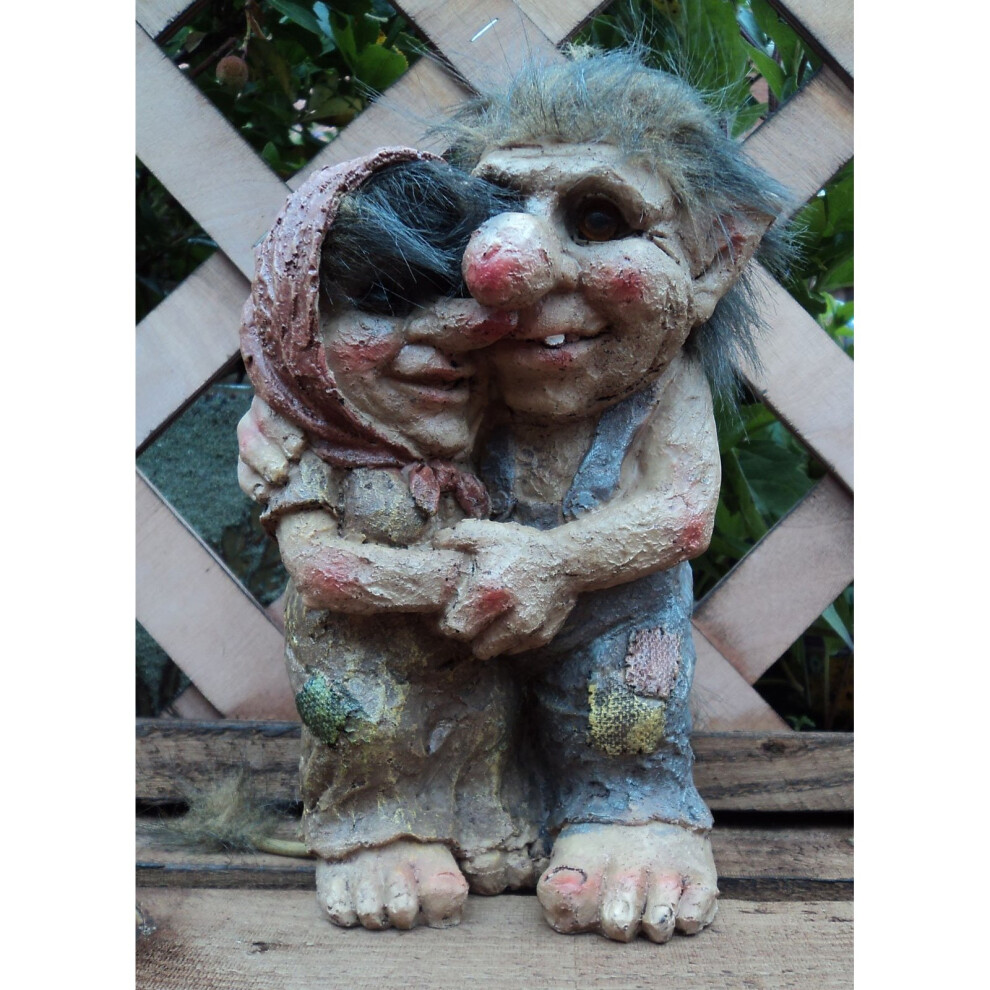 Loved Up Couple Talula And Tarquin Troll Gnome Garden Gift Ornament