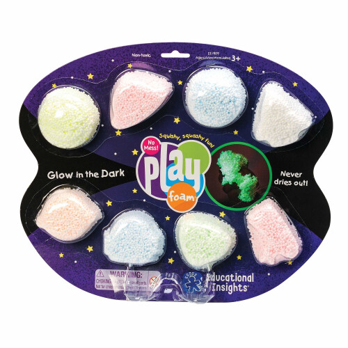 Learning Resources Learning Resources Glow-in-the-Dark Playfoam 8 Pack