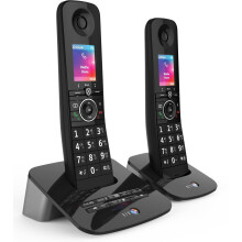 BT Premium Cordless Home Phone with 100% Nuisance Call Blocking, Mobile sync and Answering Machine, Twin Handset Pack - Refurbished