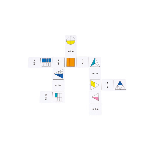 Learning Resources Learning Resources Rainbow Fraction Dominoes 2