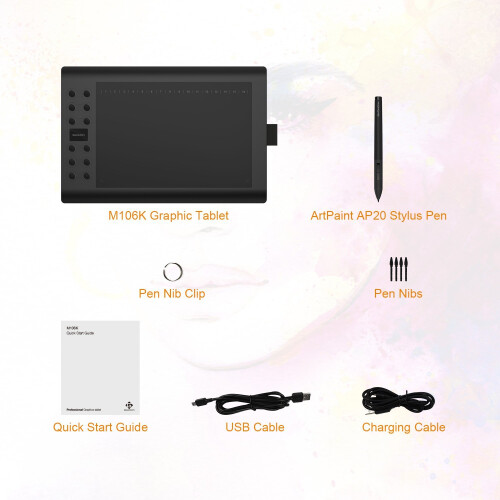 GAOMON M106K Professional Drawing Graphic Tablet 1
