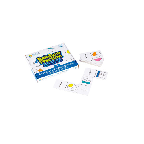 Learning Resources Learning Resources Rainbow Fraction Dominoes 1