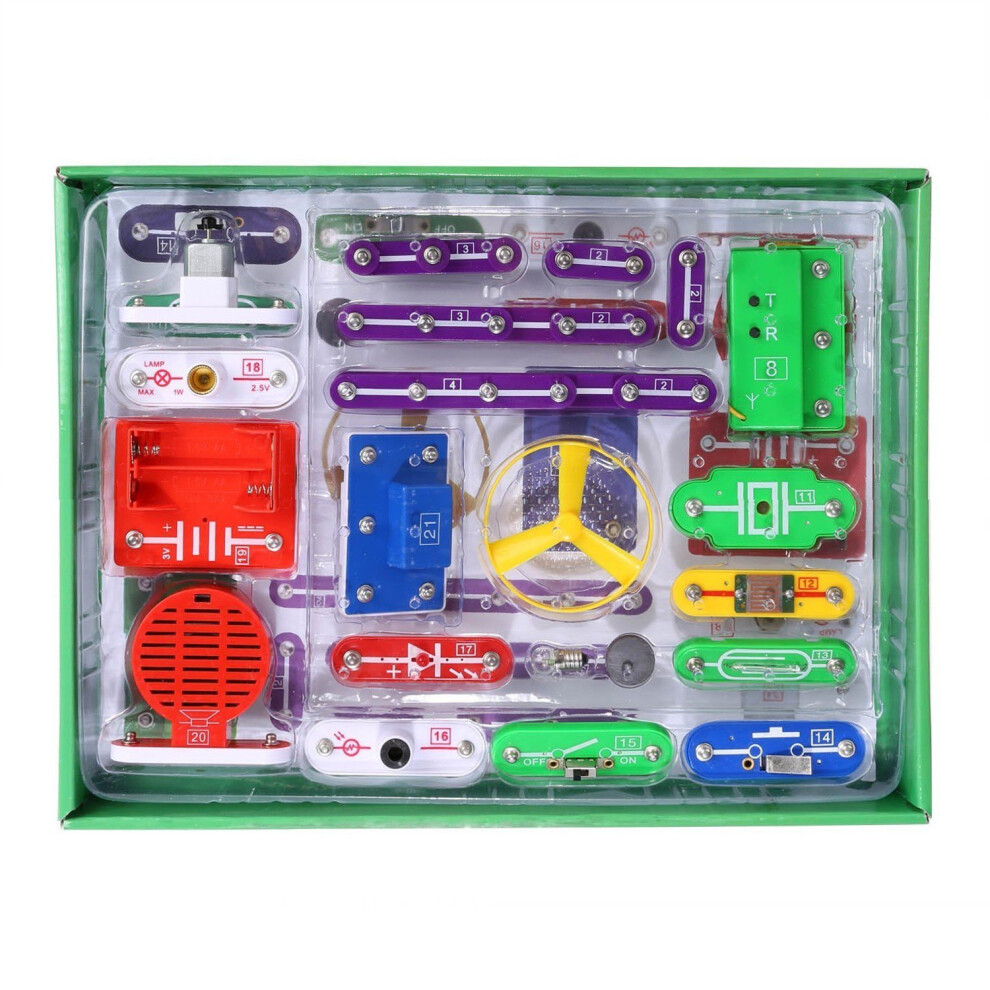 Kids Science Kit,VFENG 335 Science Experiment Kits,Electronic Building Block Kit,Smart Electric Circuit Kits,Educational Science Kit Toy,Science...