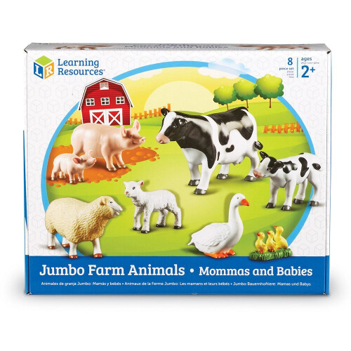 Learning Resources Learning Resources Jumbo Mommas and Babies Farm Animals 2